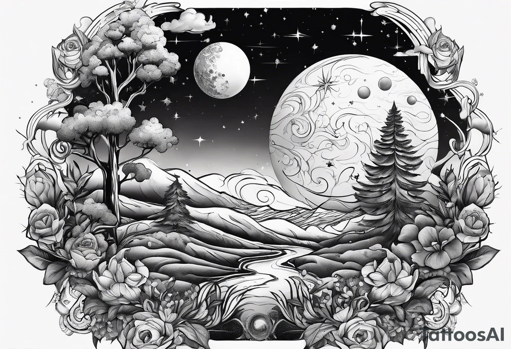 A new planet where people love each other tattoo idea