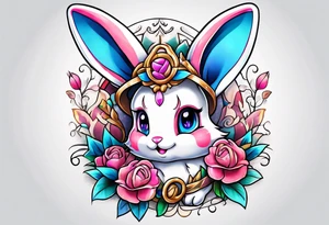 Sylveon rabbit tattoo idea