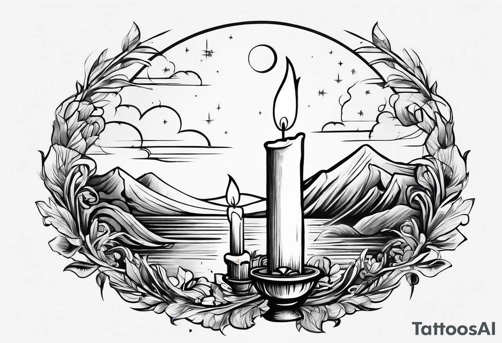 Candle in the wind tattoo idea