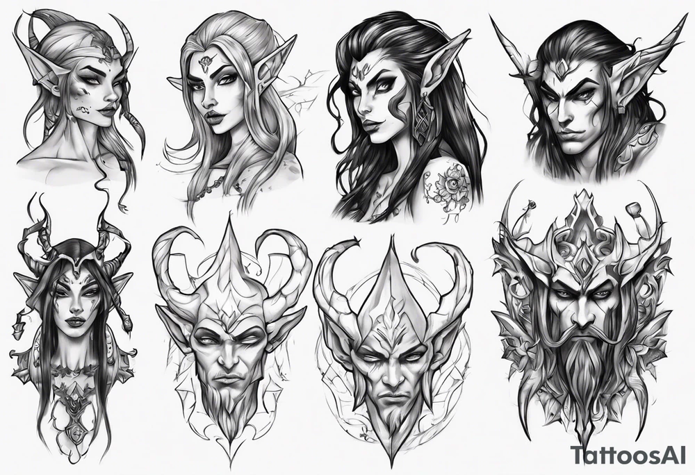 night elf tattoo idea