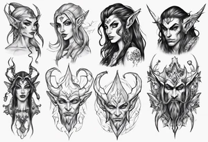 night elf tattoo idea