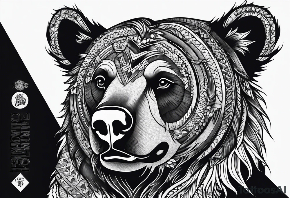 Dancing bear tattoo idea