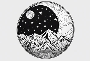 Mental health, changing, moon tattoo idea
