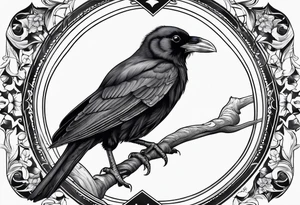 alpine chough tattoo idea