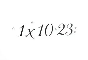 1x10^23 surrounded by stars tattoo idea