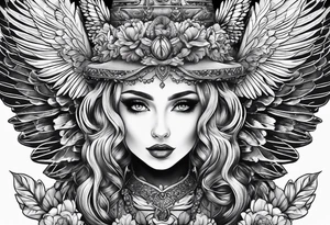Dolly, acorn, wings tattoo idea