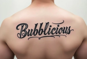 (KeezY MadE) Bubblicious style word tattoo idea