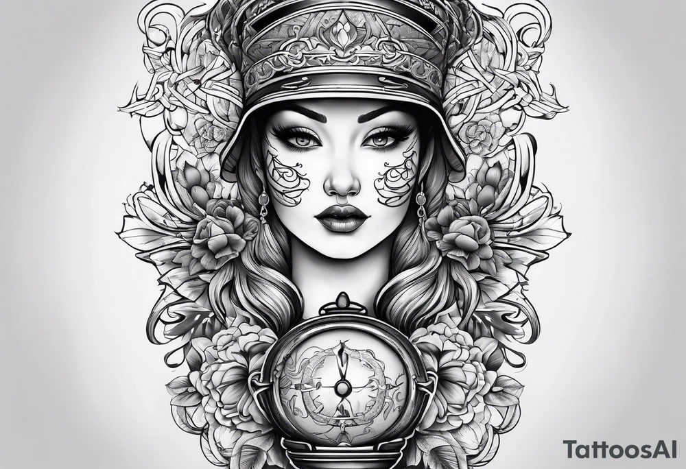 Lamp of nursing tattoo idea