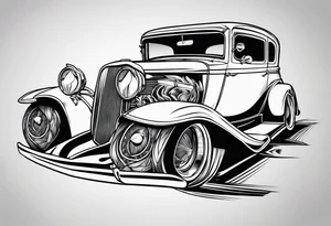 Gangster cartoon tattoo idea