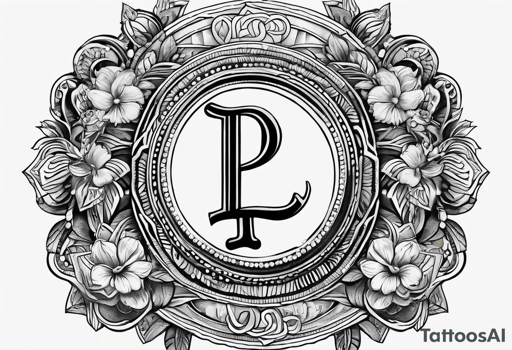 Lucky penny coin tattoo idea