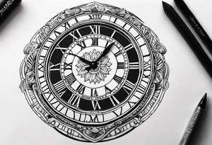 date 13/02/2022 in roman numerals tattoo idea