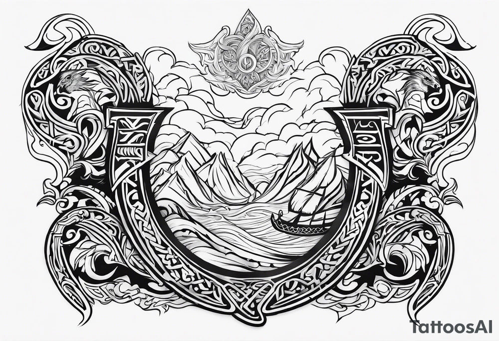 Valhalla viking gods tattoo idea