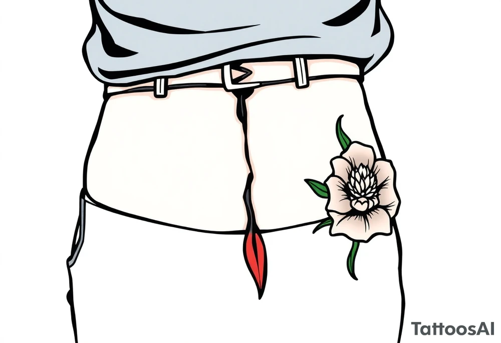 hip tattoo on the hip tattoo idea