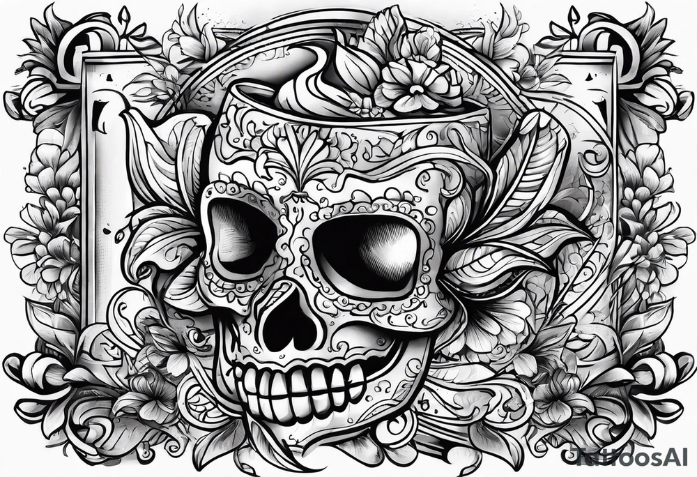 Tequila connoisseur travel tattoo idea