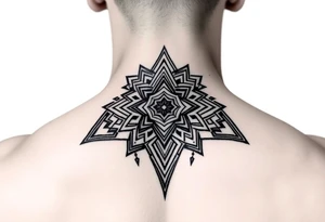 Pre-Colombian art neck tribal geometric tattoo tattoo idea