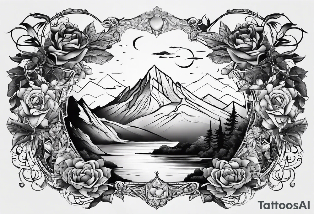 Scar cover tattoo idea