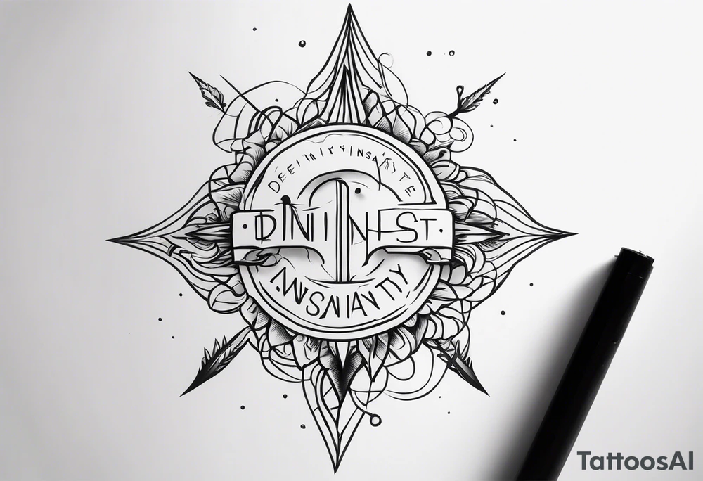 Make a tattoo with the words define insanity tattoo idea