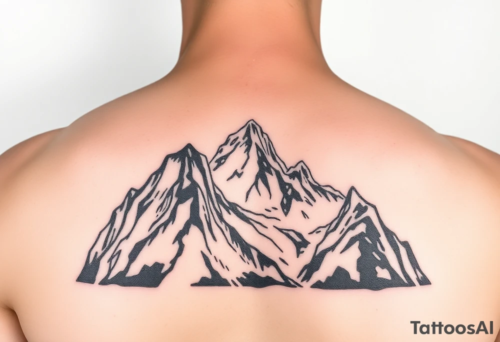 tre cime dolomites tattoo idea