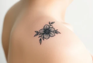 January December July birthday flower infinity flower tattoo idea