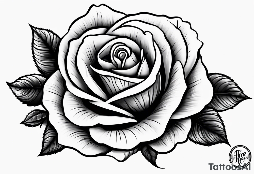 Rose won fire with the “fire rose” symbol tattoo idea