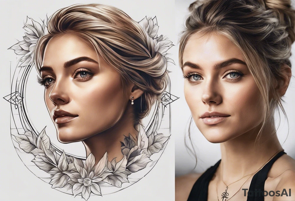 Realistic Tattoo: A refined cross with a soft halo surrounding it, symbolizing light and spirituality. Delicate rays extend outward from the halo, adding a subtle glow and depth. The cross itself is simple and elegant, with potential for small, intricate line details within the design. Style: Realism tattoo idea