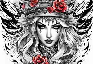 a lighting bolt storm tattoo idea