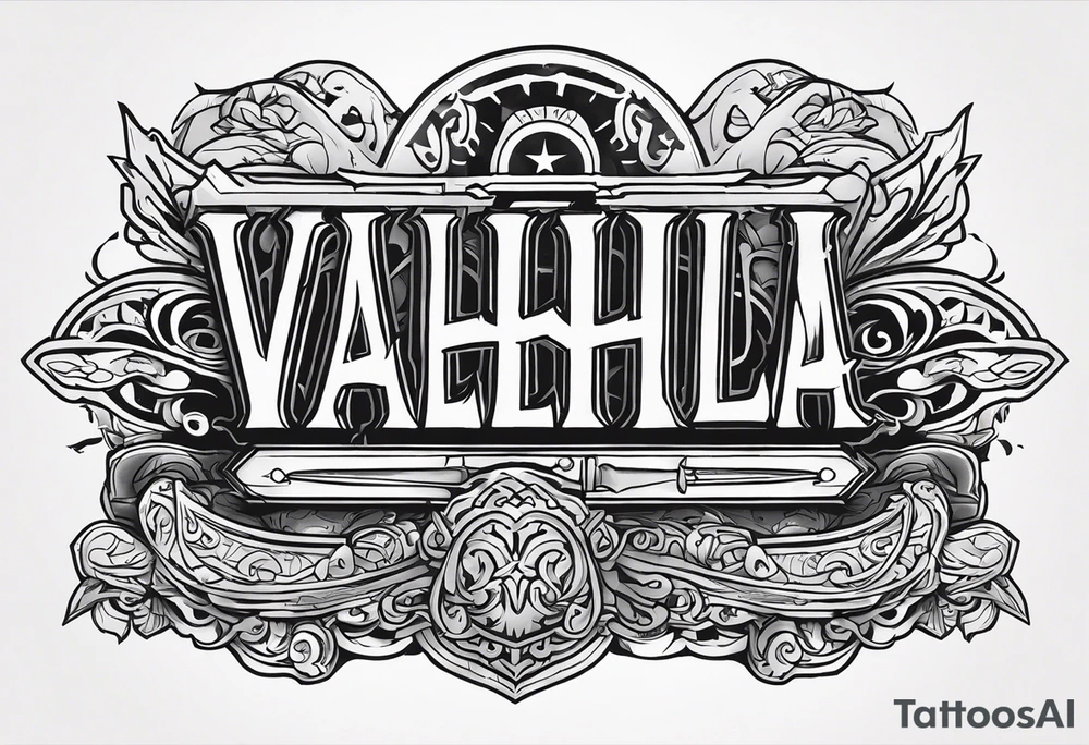 Valhalla soldier tattoo idea