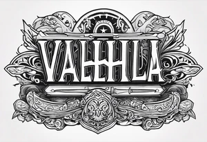 Valhalla soldier tattoo idea