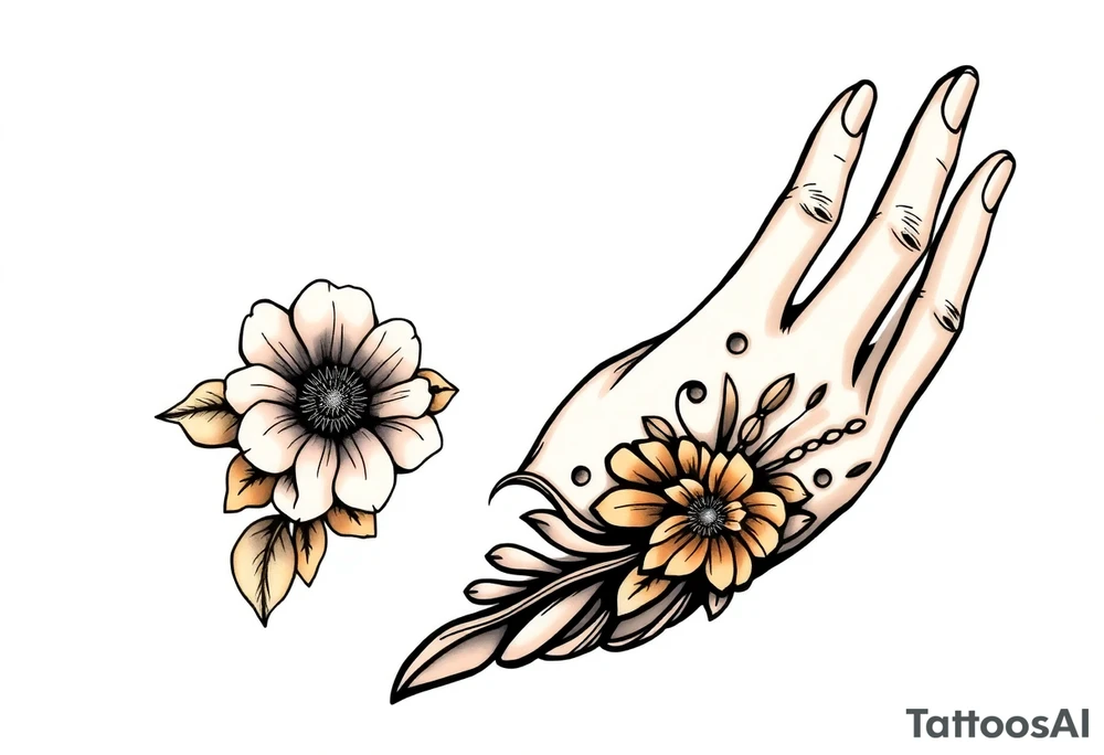 Western hand tattoo tattoo idea