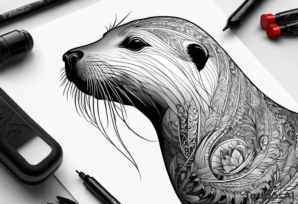 Sea lion tattoo idea