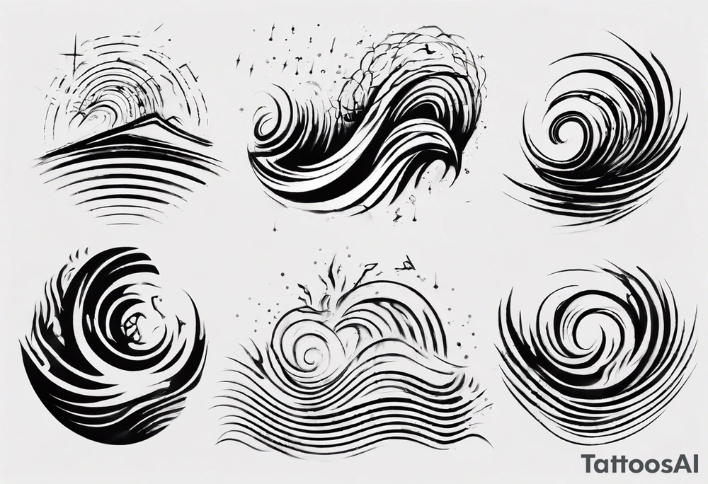 god is in the soundwaves tattoo idea