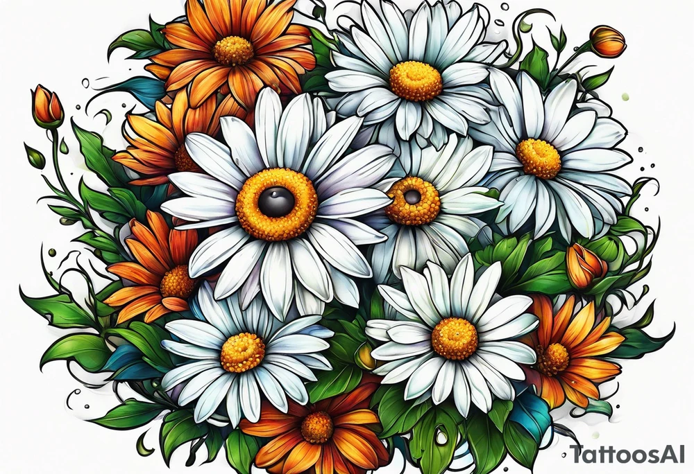daisies tattoo idea