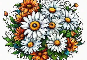 daisies tattoo idea