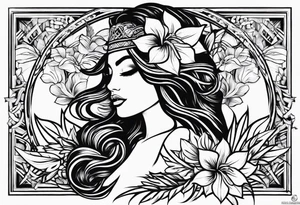 Tattoo for my arm and my chest that's Hawaiian style tattoo idea
