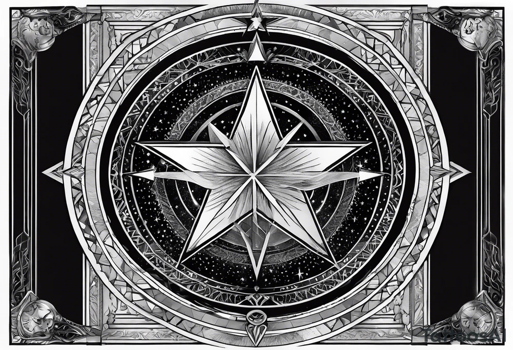 the star (tarot card) with Aquarius feeling tattoo idea