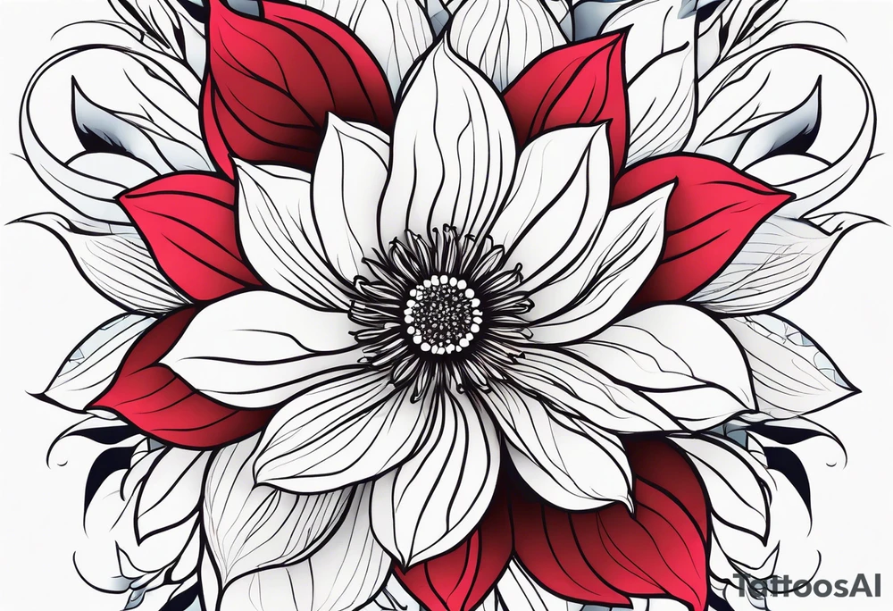 Minimalist flower tattoo idea