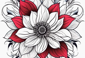 Minimalist flower tattoo idea