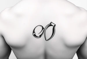 line drawing of penis tattoo idea