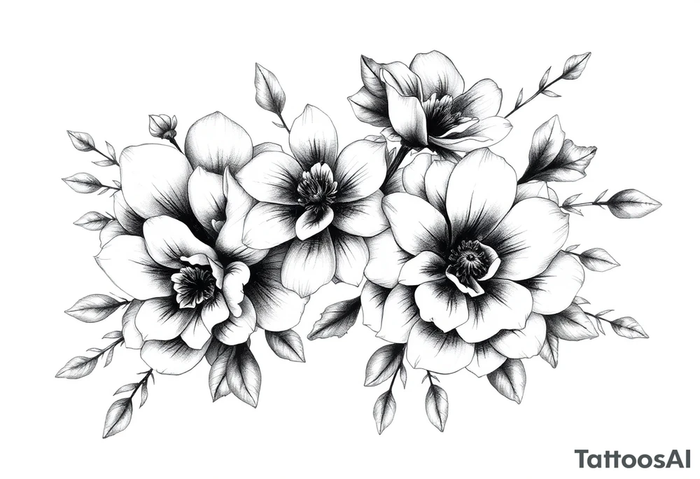 Flowers tattoo idea