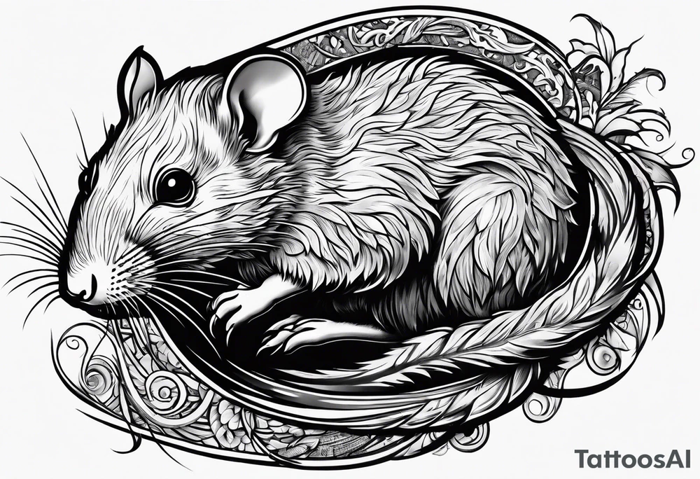 Rat running tattoo idea