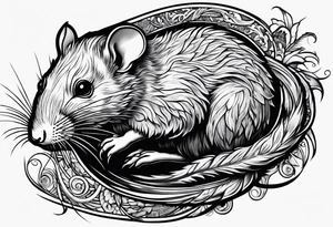 Rat running tattoo idea