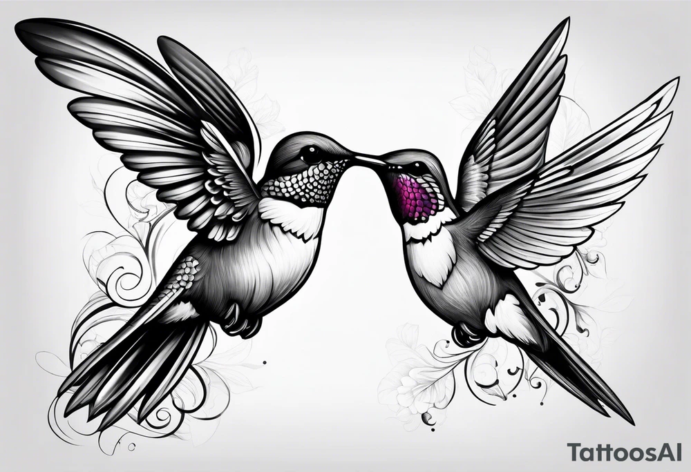 Hummingbird tattoo idea