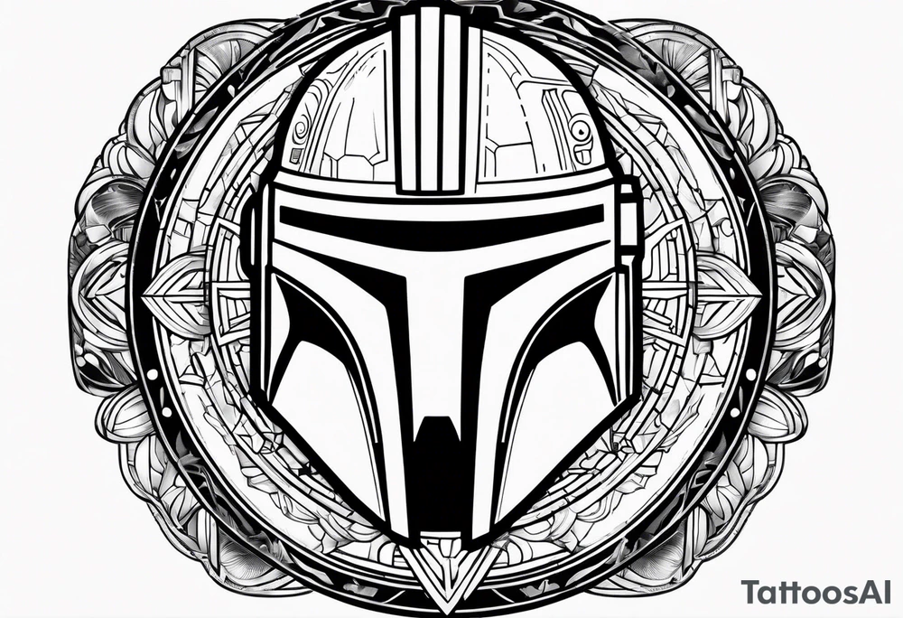 Star wars logos and symbols mandalorian tattoo idea