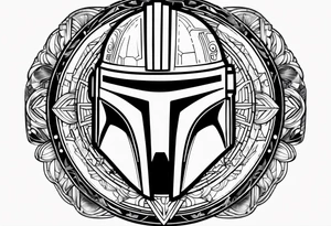 Star wars logos and symbols mandalorian tattoo idea