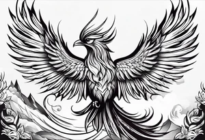 Phoenix bird for arm tattoo idea