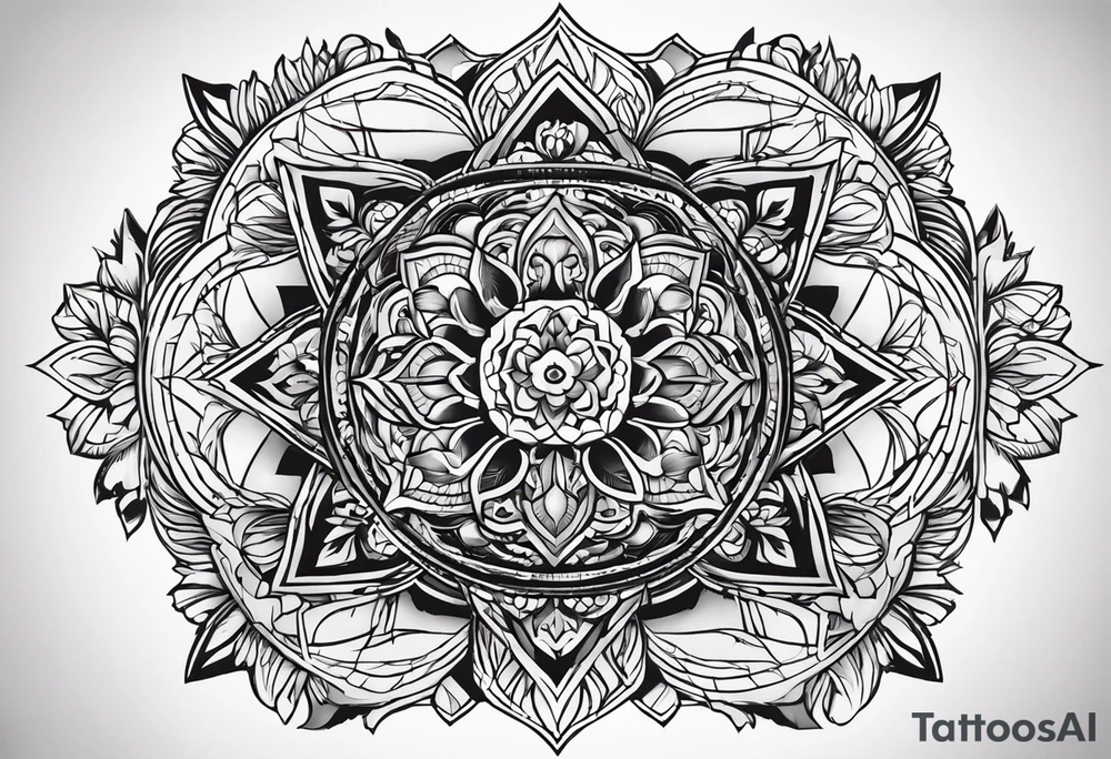 tatuaje de santa barbara en la espalda tattoo idea
