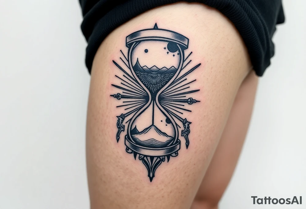 hourglass tattoo idea