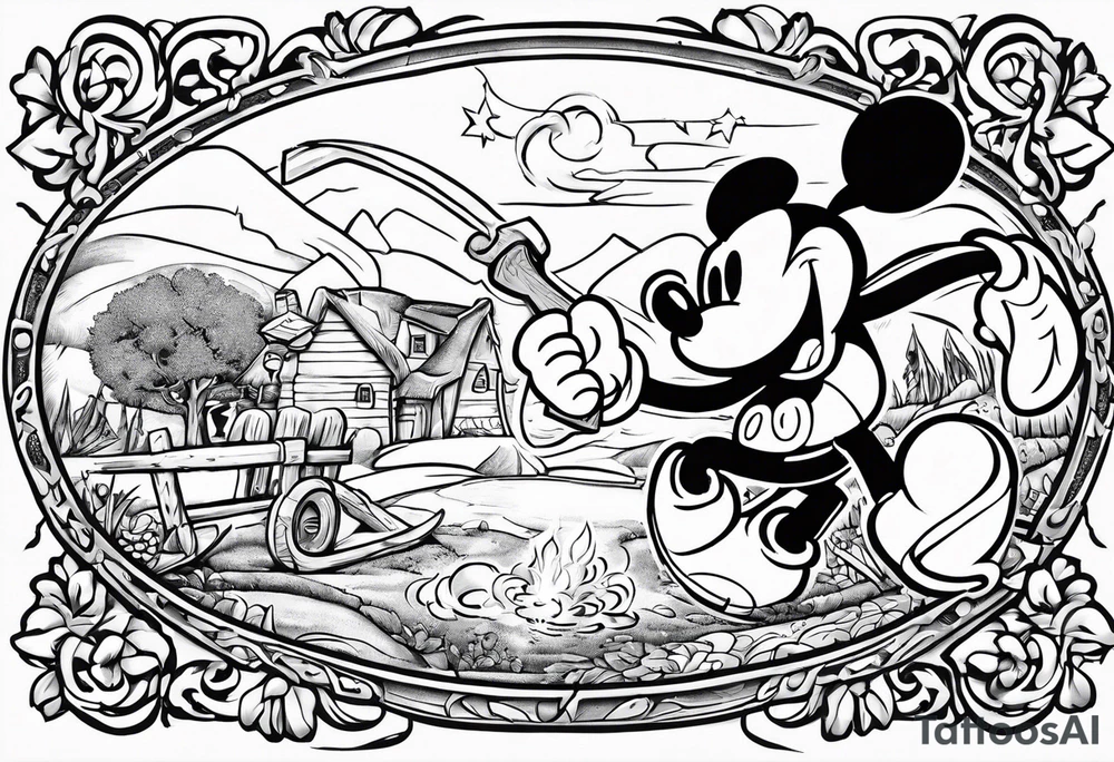 Jesus Christ
Is jackhammering Mickey Mouse in the doo-doo hole
With a lawn dart as Garth Brooks gives birth to something
Resembling a cheddar cheese log with almonds on Santa Claus's tummy-tum tattoo idea