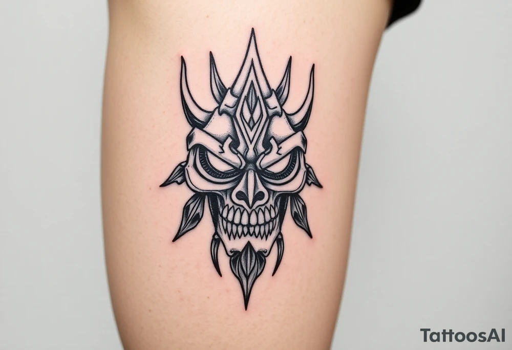The yellow kings pallid mask tattoo idea