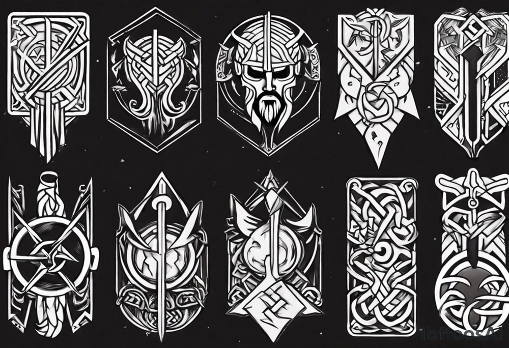 Viking symbol l tattoo idea